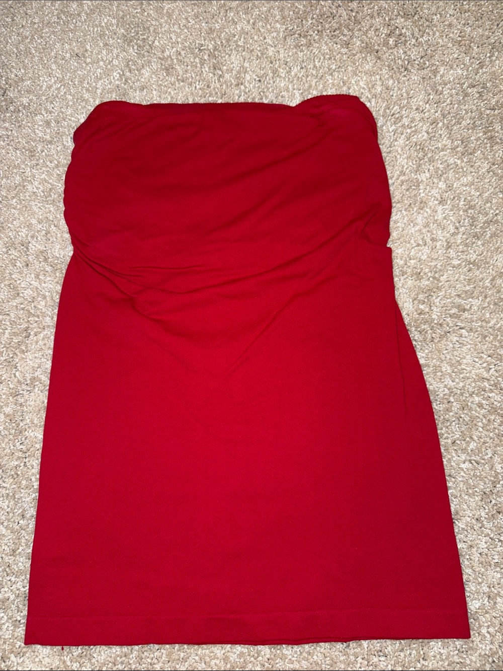 bebe Red Strapless Tube Top